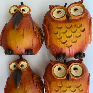 💞Freeshipping💞Apple/Pear Shaped Owl/Crow Decor